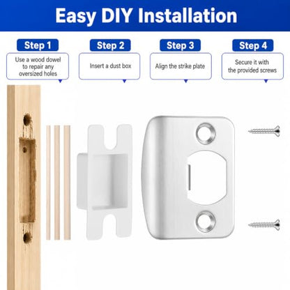 12 Pack Door Strike Plate Repair Kit