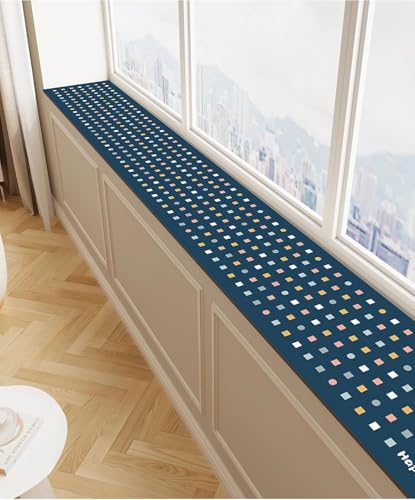 Window Sill Mat, Speckled Blue, 6x78.8in - color: Speckled Blue, size: 6" x 6'7" (Rectangular)
