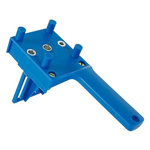 Dowel Jig Kit Woodworking Drill Guide Set Fits 6mm(1/4") 8mm(5/16") 10mm(3/8") Drill Bits Wood Drilling Straight Hole Drill Guide Metal Sleeve Wood Drilling Doweling Hole Saw Locator Woodworking Tools