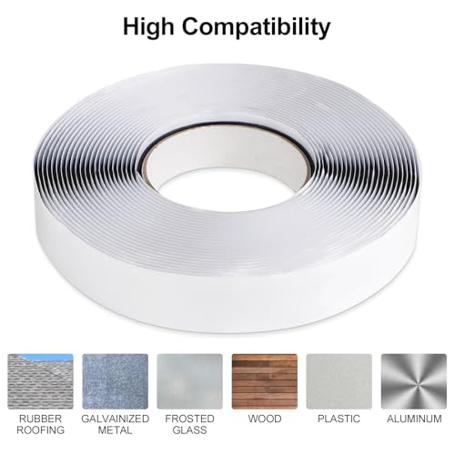 Butyl Sealant Tape 10m (32.8FT) - Waterproof Sealant Tape - style: 1/16" x 3/4" x 33' (2mm x 20mm x 10M）