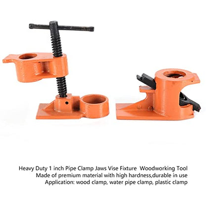 Wood Gluing Pipe Clamp, 1 Inch Quick Release Woodworking Bar Clamp Cast Steel Workbench Pipe Clamp for Carpenter Woodworker DIY Wood Working