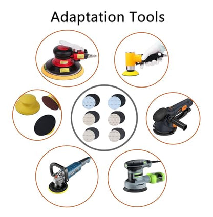 6 Specifications 60 Pcs 5 Inch Wet and Dry Hook and Loop Sanding Discs Sandpaper for Random Orbital Sander, 80/120/240/400/800/1200 Grit - style: Mixed Packing 6-10W