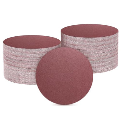 HARFINGTON 100 Pcs 2 Inch Sanding Discs 120 Grit Red Aluminum Oxide - size: 2 Inch(120 Grit)