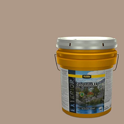 Rodda Paint CASCADIA XL Exterior Satin Paint & Primer in One, 5-Gallon, Agate - color: Agate, size: 640 Fl Oz (Pack of 1)