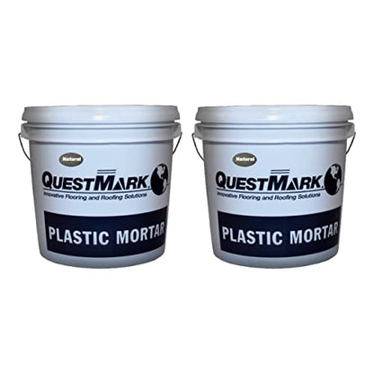 QuestMark 2105 Standard Epoxy Concrete Floor Patch and Resurfacer - Case (2 x 2 Gallon Unit), Natural - Fill and Repair Cracks, Holes, Pits and Spalling - color: Natural, size: 2 Gallon (Case of 2)