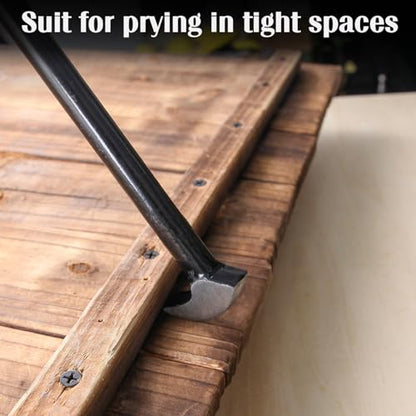 3PCS Rolling Head Pry Bar Set Heavy Duty Indexing Pry Bar Set
