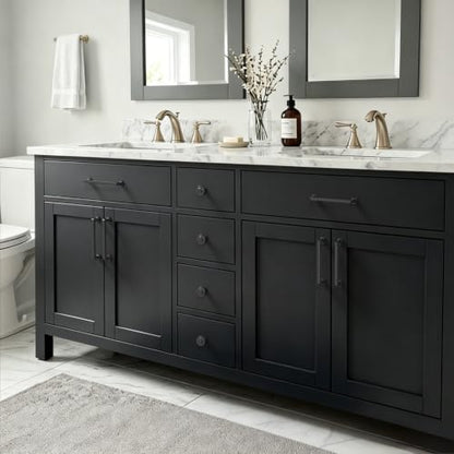 10 Pack 5 Inch(128mm) Matte Black Cabinet Pulls, Kitchen Hardware - color: Matte Black, size: 5" Hole Center