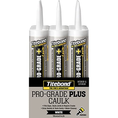 Titebond Pro-Grade Plus Caulk, Brown 10.1 Oz (12 Pack) – 8421