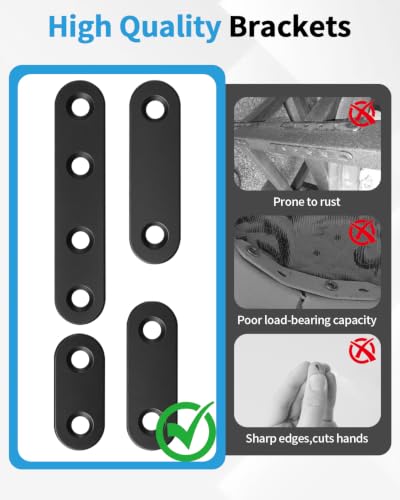 86 PCS Straight Bracket -26 Mending Plate Set 4 Sizes with 60 Screws