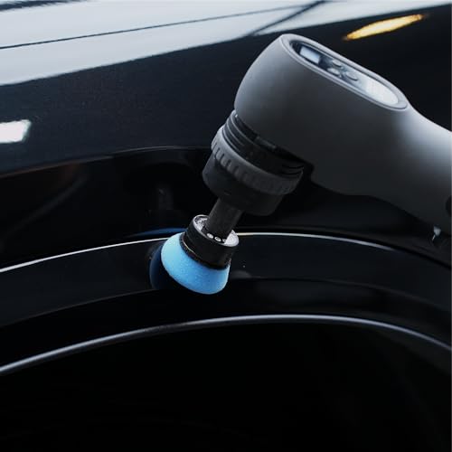 SPTA Blue T60 Mini Moderate-Cut Pad Sets, 5Pcs 1.3inch/32mm Sponge Polishing Buffing Pads, Car Foam Detail Polishing Pad Kit for Car Detail Polishing and Buffing, Small Area Polishing -FPTSS3B - color: 5Pcs Blue T60 Moderate-Cut Pad, size: 1.3 Inch (32mm)