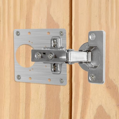 4Pcs Cabinet Door Repair Plate Kit Cabinet Hinge Repair Plate Kit