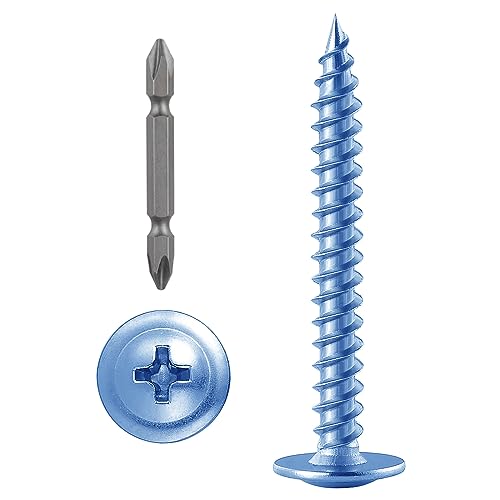 Wensilon（300 pcs）#6×1-1/4" Phillips Truss Head Wood Screws Galvanizing Quick Metal Self Tapping. - color: Silver, size: #6×1-1/4"