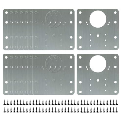 8PCS Thickened Hinge Repair Plate,Repairing Cabinet Doors with Loose Hinges
