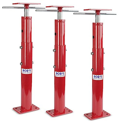 BISupply Basement Floor Jack 19” - 36” Adjustable Support Beam House Jack Post - Floor Lifting Joist Beam Brace for Cellar Ceiling 9700 lbs Max Capacity Screw Pole Jack - 3 Pack - size: 19-36 Inch (3 PACK)