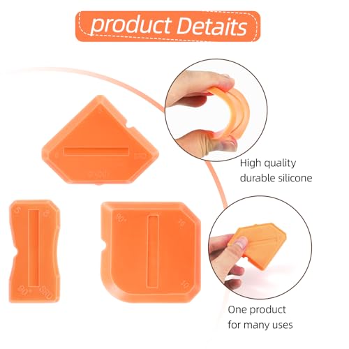 Caulk Tool Caulking Tool Kit, 3 Pcs silicone Grout Finishing Applicator Set