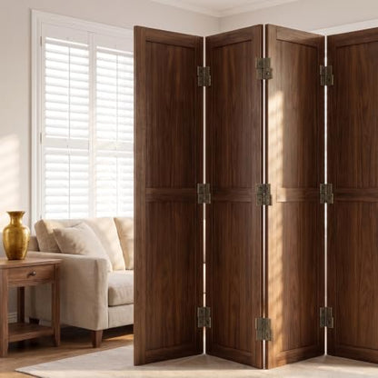 8-Pack 360° Retro Double Acting Hinges – Antique Brass Folding Screen - color: Bronze
