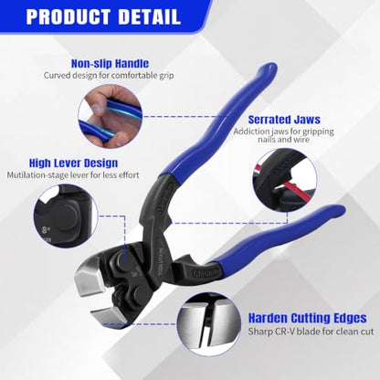 8 Inch End Cutting Plier Nail Puller Pliers