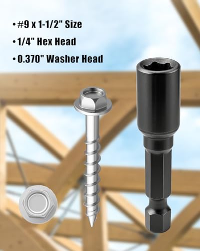 9 x 1-1/2" Joist Hanger Screws for Wood Framing Decking Connections