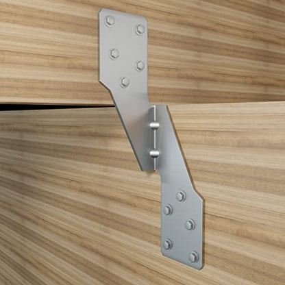 Hurricane Straps Tie Brackets Joist Hanger 20 GaugeGalvanizing Face Mount Joist Hangers for Wood Hurricane Ties Widely Applicable Rafter Ties (25pcs Left Rafter Ties) - size: 25 Pcs, style: Galvanized Left Hurricane Ties