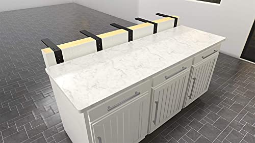 Solid Heavy Duty Aluminum L Bracket Countertop Support (10 Inch) 1 Count, Great for Kitchen Islands, Bathroom vanities, Made with American Aluminum, Hardware Included by Original Granite Bracket - size: 10 Inches, style: Aluminum