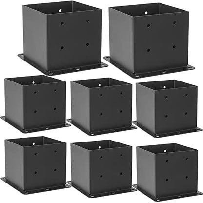 8 Pcs 6"x 6" Post Base Fit (Inner Size 5.6x5.6) Post - size: 8 Pcs, style: 6“x 6"