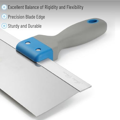 Bates- Taping Knife, 10 Inch, Stainless Steel Drywall Taping Knife - size: 10 Inch