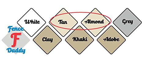 Vinyl Fence Post Repair Kit (Alternative to Replacement Vinyl Fence Panels, Posts and Parts) Almond Fence Daddy Repair Kit - color: Almond