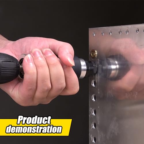 Rivet Nut Tool, Electric Drill Adapter Rivet & Rivet nut Two Functions Rivnut Tool Kit,Including 12 Rivet Nut Mandrels and 4 Rivet Heads