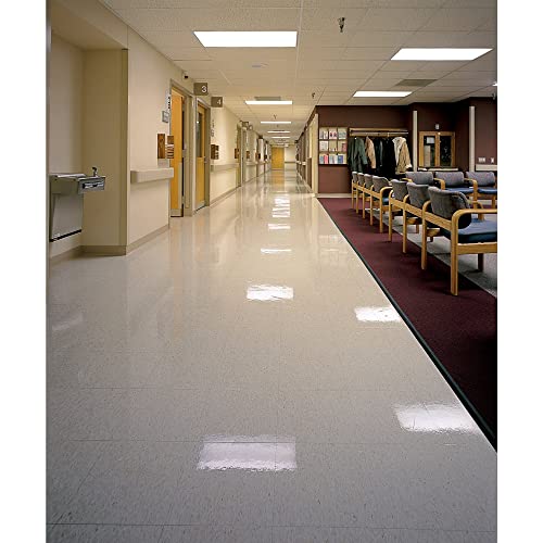 3M White Super Polish Pad 4100, 17" Floor Pad, Machine Use (Case of 5) - size: 17 inches