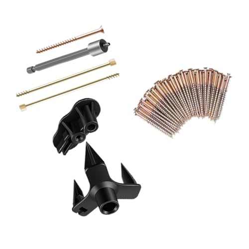 Hardwood Floor Repair Kit, Stop Moving Squeaks, Connect, Tighten Wood Floor to Joists, 5 Tools with 50 Screws, Includes Joist Finder, Easy DIY Installation