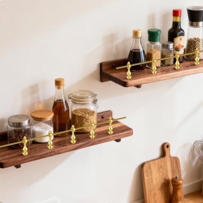 Toyvian Furniture Spindles M4 8 pcs Railing Baluster Connectors with Screws Gallery Rail Spindles for Mini Cabinet Wine Cabinet Serving Cart Diy Assembly