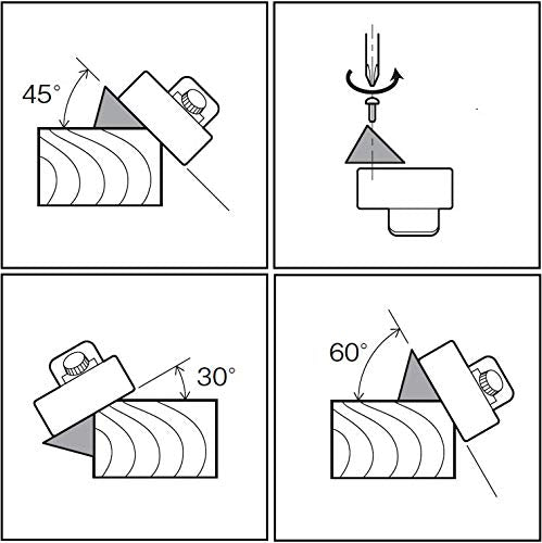 KAKURI Chamfer Plane for Wood [Adjustable 30°/45°/60°] - Japanese Corner Bevel Plane for Woodworking - Japanese Steel Blade & Oak Body, Made in JAPAN