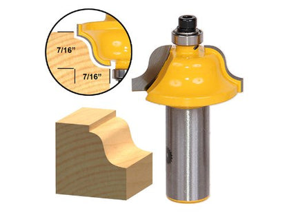 YONICO Router Bits Edge Forming Roman Ogee 7/16-Inch 1/2-Inch Shank 13183 - style: 7/16" Cutting Depth - 1/2" Shank
