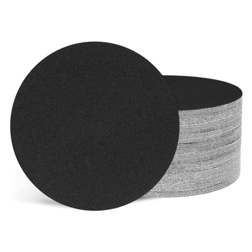50Pcs Sanding Discs 5In 100Grit Hook and Loop Sandpapers Black - color: Black, size: 5 Inch(100 Grit)