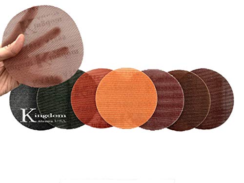 5-In. Kingdom Abrasive Pro-Net Woodworking Assorted Grit, 5 Each of 80, 120, 180, 240 & 400 Pro-Net Mesh Sanding Discs with Free Pad Protector (25-Pack) - size: Woodworking