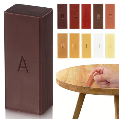 Angoily Laminate Floor Repair Kit Floor Scratch Remover Wax 11 Pack - color: As Shown 1