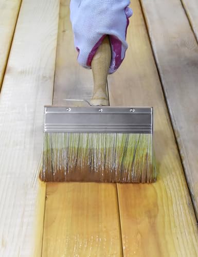 ROLLINGDOG 4.5 Inch Deck Stain Paint Brush - size: 4.5"(Pack of 2)