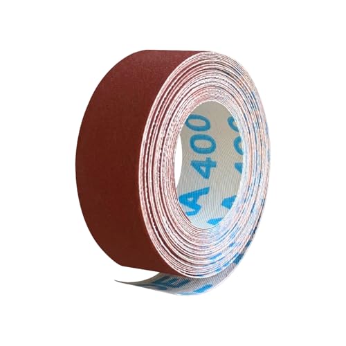 400 Grit Emery Cloth Sandpaper Roll, 1" x 19 Feet Sandpaper Sheets for Wood Furniture Metal Sanding Automotive Polishing, Wet Dry Sanding Paper - style: 400 Grit