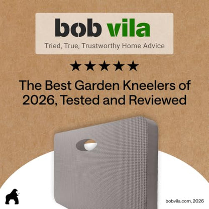 GORILLA GRIP® Extra Thick Foam Kneeling Pad for Gardening, 17.5x11 Gray - color: Gray