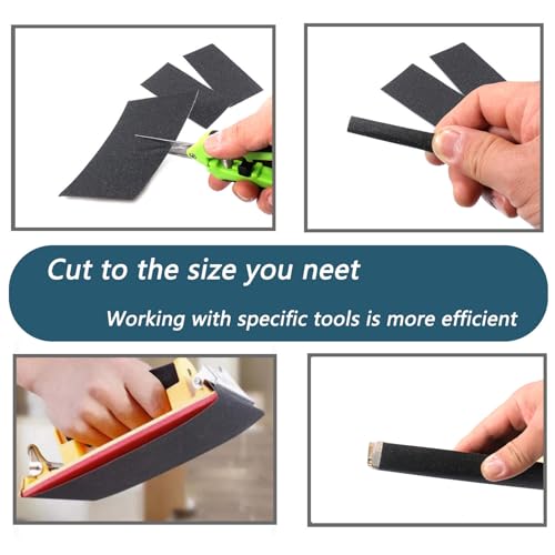 30Pcs 9 x 3.6 Inchs 220 Grit Wet and Dry Handmade Universal Sanding Sheets, Suitable for Woodworking Furniture/Automobiles/Metal/Lacquer Polishing Sandpaper - style: 220 Grit