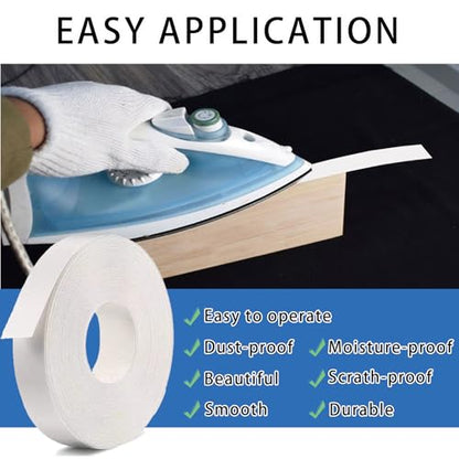 Melamine Edge Banding, 3/4 inch x 82ft White Edge Banding