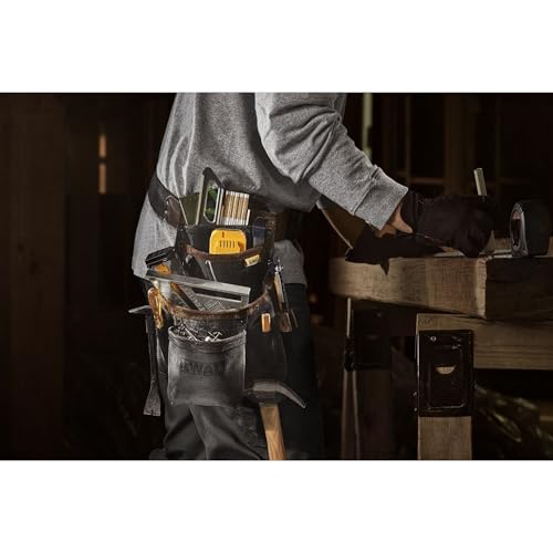 DEWALT Leather Pouch W/Belt - size: One Size, style: Leather Pouch w/Belt
