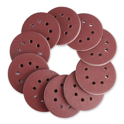 WORKPRO Sanding Discs, 5-Inch 80 Grit 8-Hole Hook and Loop, 100 Pack - style: 100PCS 5 Inch 80 Grit