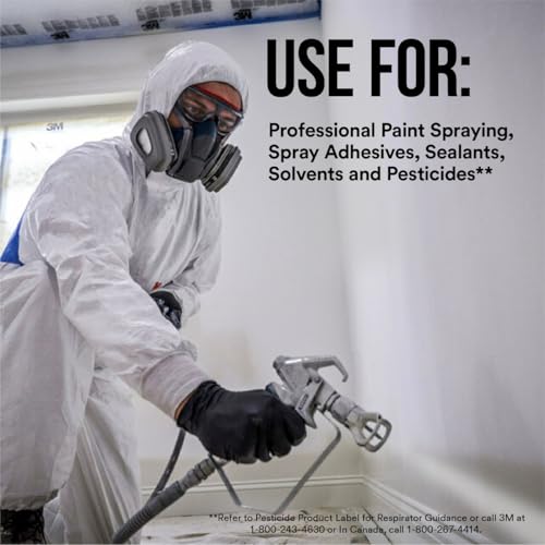 3M P95/OV Paint Project Quick Latch Reusable Respirator 6502, Medium, 1-Kit