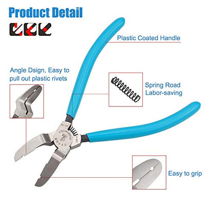 Mutipurpose Diagonal Cutting Pliers Wire Flush Cutters Car Push Retainer Rivet Trim Clip Pry Puller Clips Panel Assortments Puller Auto Body Tools
