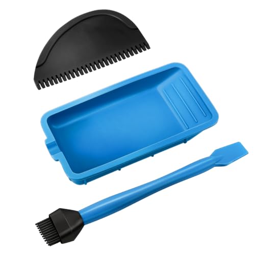 Wood Silicone Glue Applicator Kit, Glue Brush, Glue Tray & Glue Spreader
