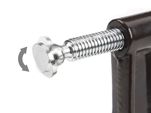 TEKTON Malleable Iron C-Clamp | 4009, Black, 1 Inch - size: 1 in.