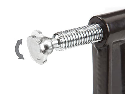 TEKTON Malleable Iron C-Clamp | 4009, Black, 1 Inch - size: 1 in.