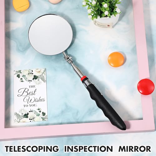 Copkim Telescoping Inspection Mirror for Mechanics,Black,85mm Round - color: Black, style: 85mm Round