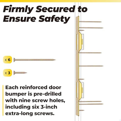 U10385 U9480 Door Strike Plate Reinforcement Plate, Steel, Brass